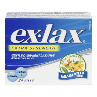 Ex-Lax Gentle Overnight Laxative, Extra Strength - 24 Pills